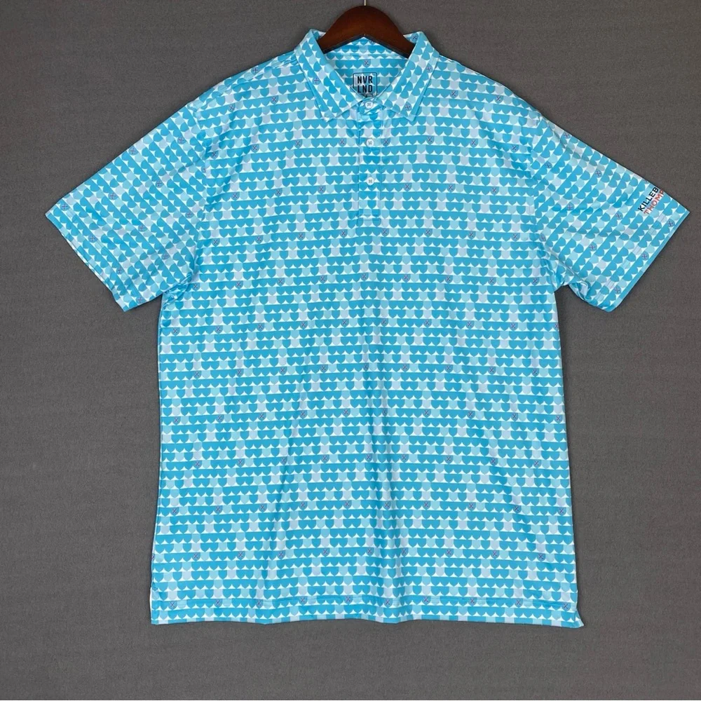 NVR LND Country Club Polo‎ Shirt Men’s Large Golf Performance Killebrew Thompson